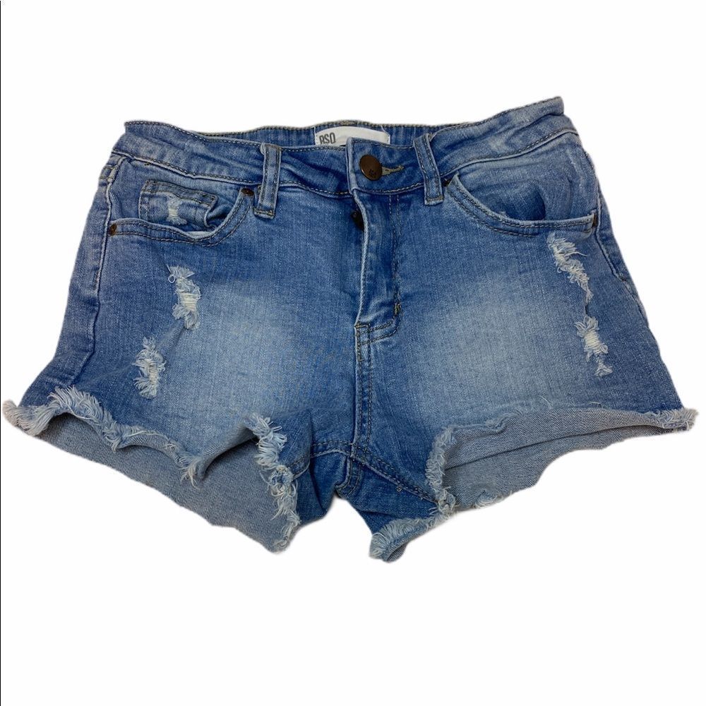 RSQ Denim Jeans Short Size 12 Kids Raw Hem